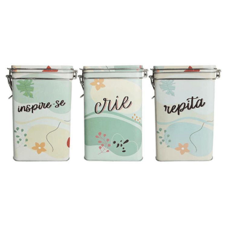 Lata Dizeres Em Metal Sortida - Dolce Home Lata Dizeres Em Metal Sortida - Dolce Home